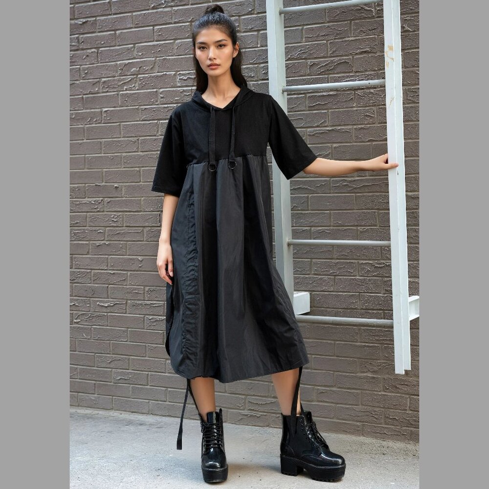 Kate Hewko Athleisure Hoodie Dress Size